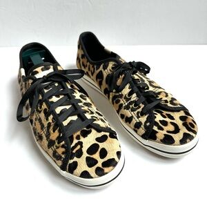 Kate Spade x Keds Kickstart Leopard Print Calf Hair Sneakers 8